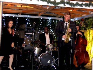 "Rooftop Terrace" , joined by vocalist performing at Jazz in the Garden Jan 2014