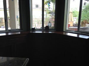 New Cabinets in the Bay Window Area 