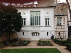 Exterior Wall of Studio of Eugene De La Croix and Partial View of Garden